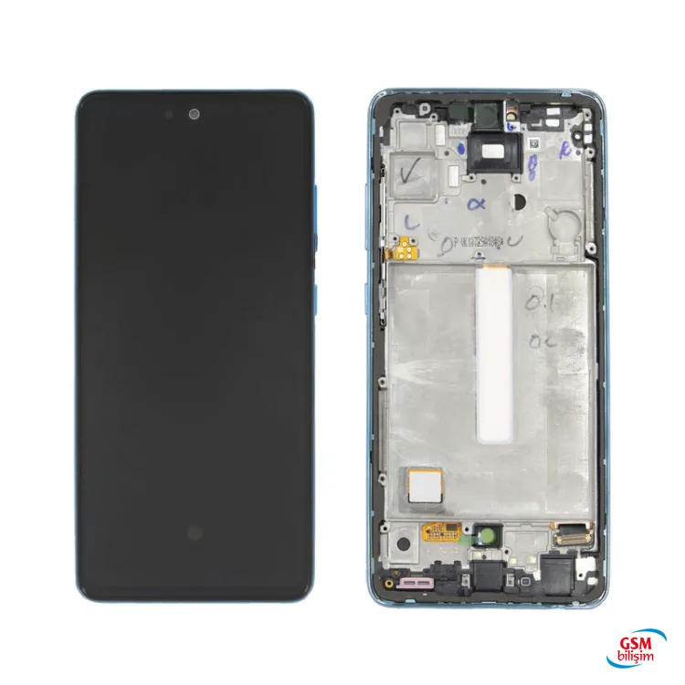 Samsung A52 Lcd Ekran Mavi (Çıtalı)(Orijinal)(Servis)