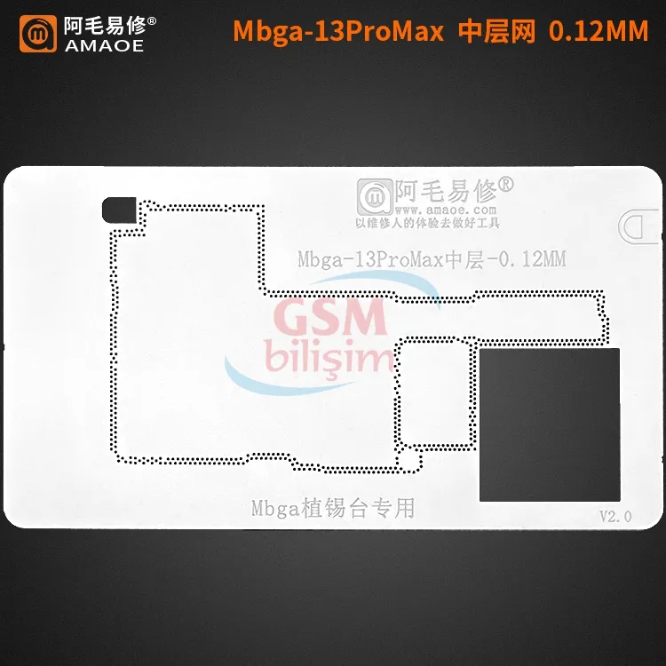 Amaoe iPhone 13 Pro Max Anakart Lehimleme Kalıbı