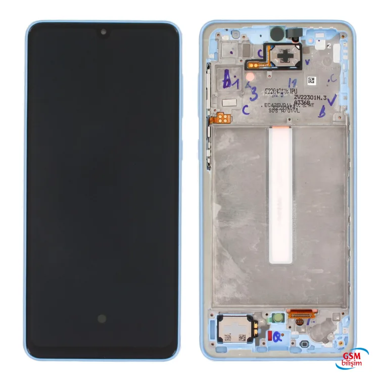 Samsung A33 Lcd Ekran Mavi (Çıtalı)(Orijinal)(Servis)(5G)