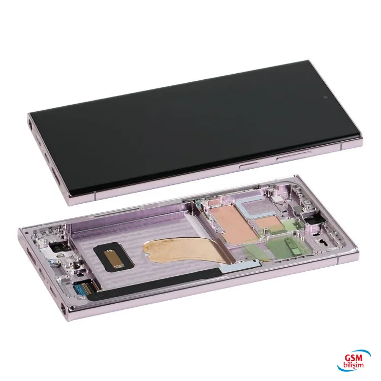 Samsung S23 Ultra Lcd Ekran Yeşil (orijinal)(çıtalı)(revize)