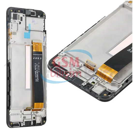 Samsung M33 Lcd Ekran Siyah (Orijinal)(Çıtalı)(Servis)