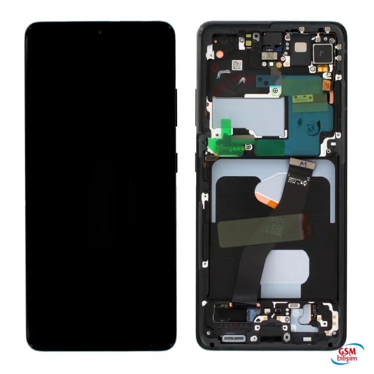 Samsung S21 Ultra Lcd Ekran Siyah (Orijinal)(Çıtalı)(Revize)