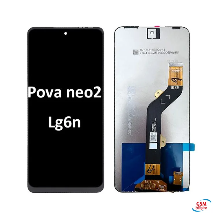 Tecno Pova Neo 2 Lcd Ekran Siyah (Orijinal)(LG6N)