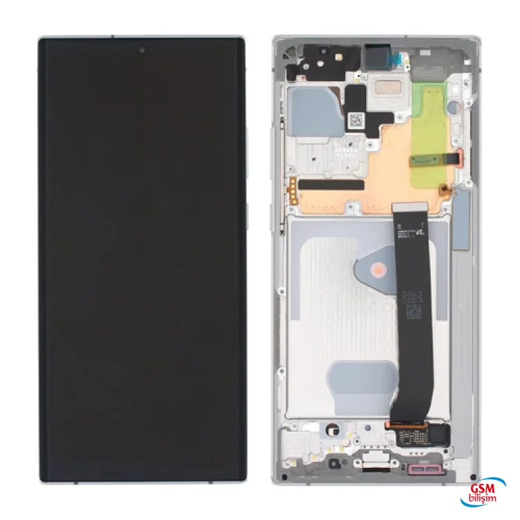 Samsung Note 20 Ultra Lcd Ekran Beyaz (Çıtalı)(Orijinal)(Çıkma)