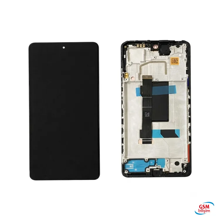 Xiaomi Redmi Note 12 Pro Lcd Ekran Siyah (Çıtalı)(Orijinal)(5G)