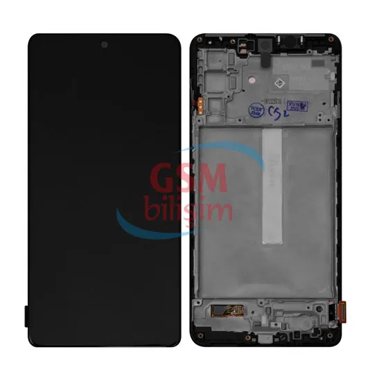 Samsung M52 Lcd Ekran Siyah (Çıtasız)(Orijinal)(Servis)