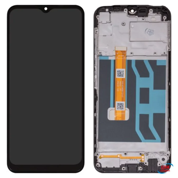 Realme C25 Lcd Ekran Siyah (Çıtalı)(Orijinal)