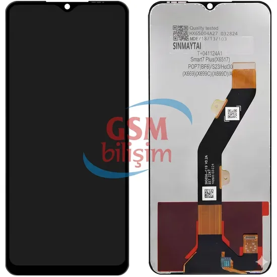 Infinix Hot 30i Lcd Ekran Siyah (Orijinal)