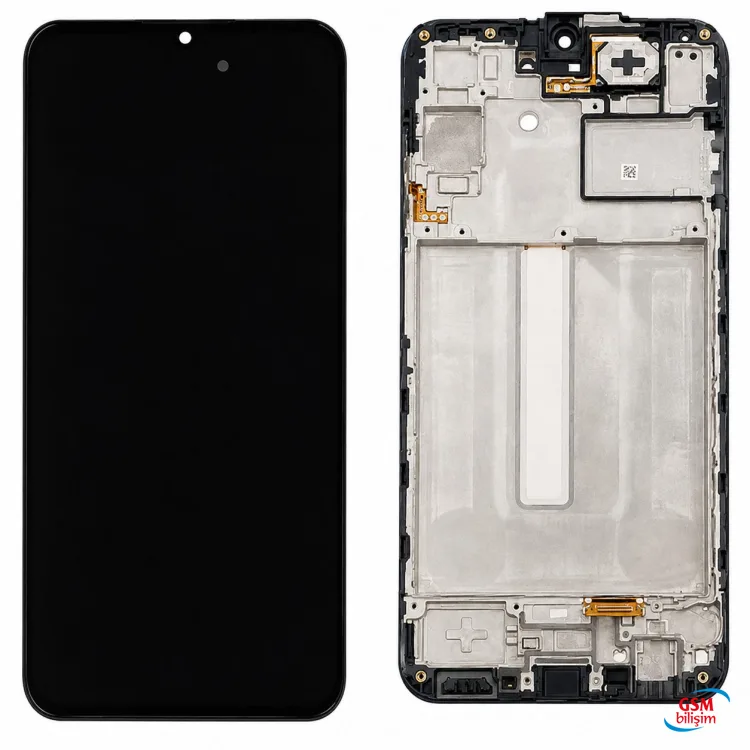 Samsung A25 Lcd Ekran Siyah (Çıtalı)(Orijinal)(Servis)