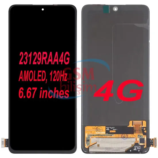 Xiaomi Redmi Note 13 Lcd Ekran Siyah (Orijinal)(Çıtalı)(4G)