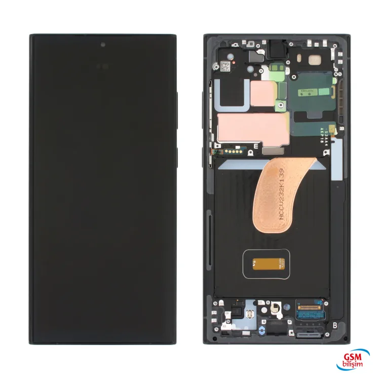 Samsung S23 Ultra Lcd Ekran Siyah (Orijinal)(Çıtasız)(Servis)