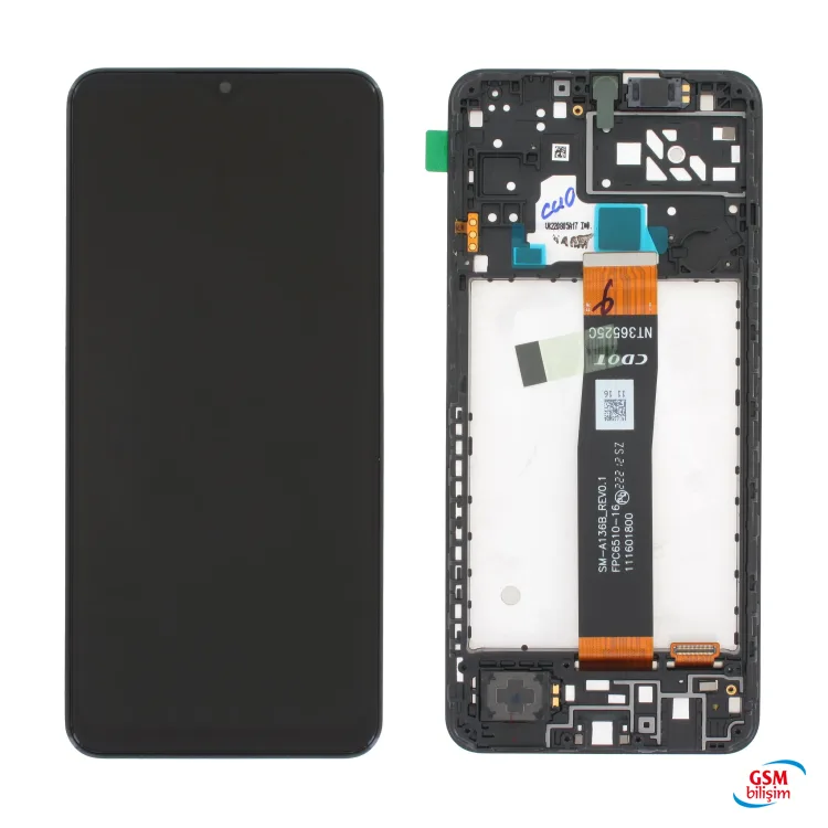 Samsung A04S Lcd Ekran Siyah (Çıtalı)(H.K.)