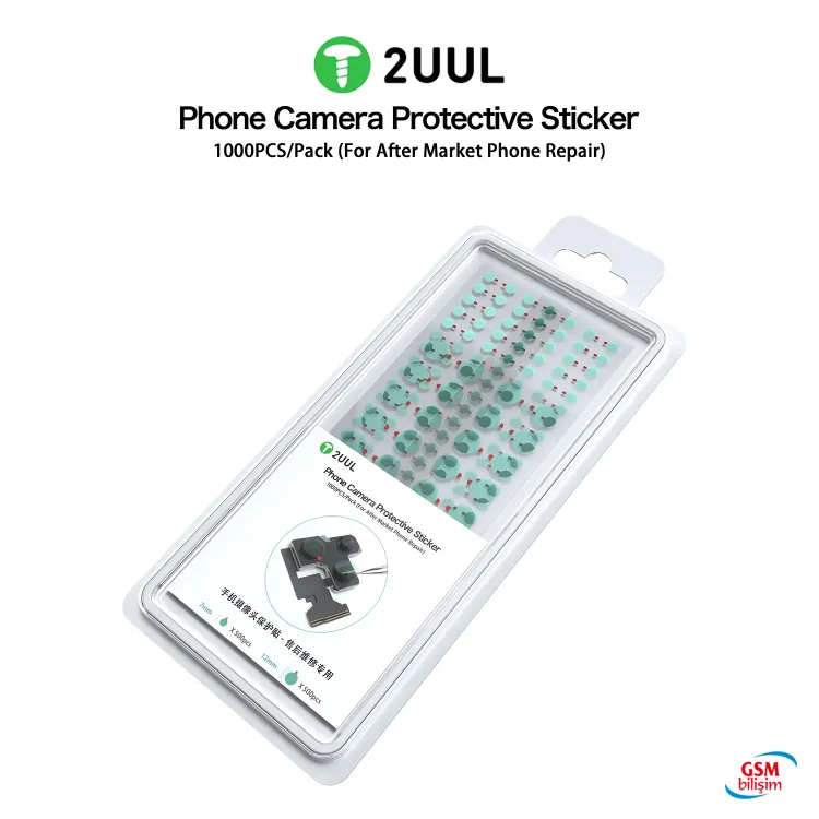 2UUL Kamera Lens Toz Koruyucu Bant (1000 Li) DA30