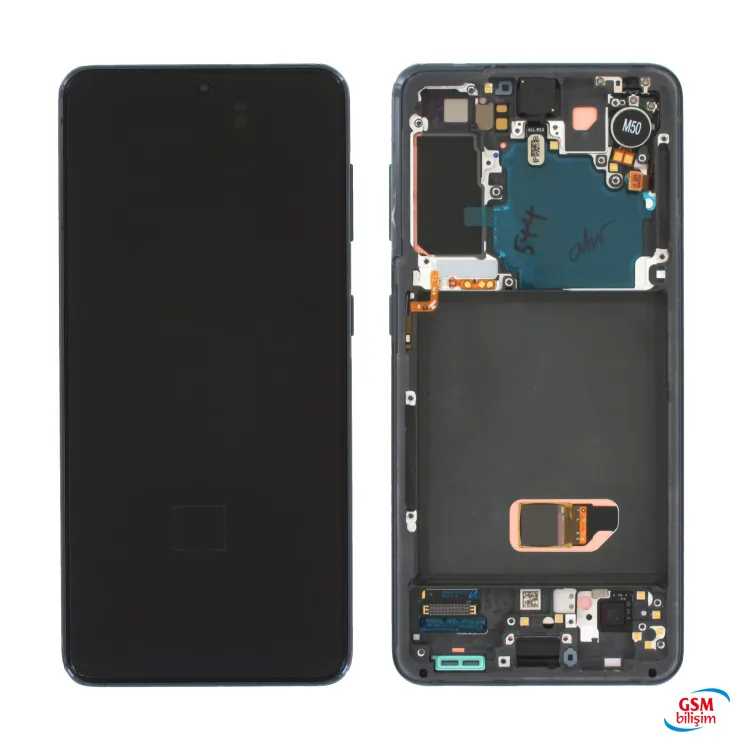 Samsung S21 Lcd Ekran Silver (Orijinal)(Çıtalı)(Revize)