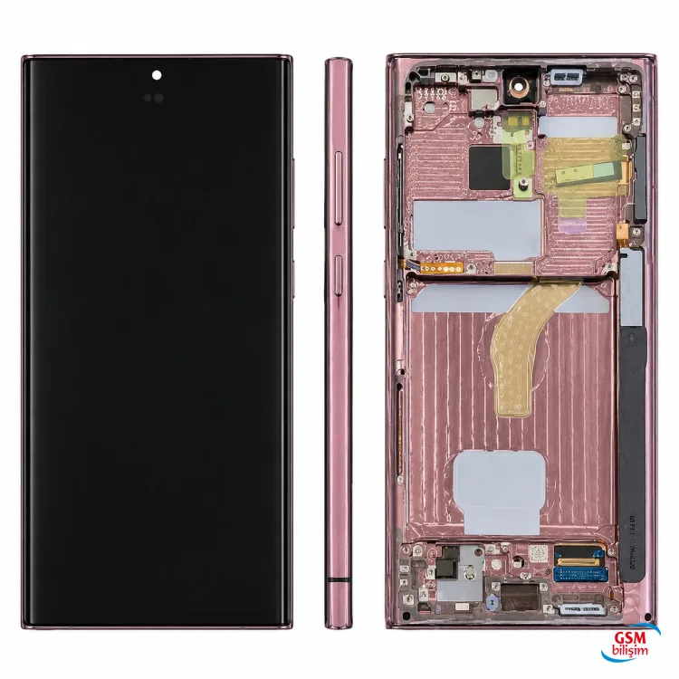 Samsung S22 Ultra Lcd Ekran Bordo (Orijinal)(Çıtalı)(Revize)