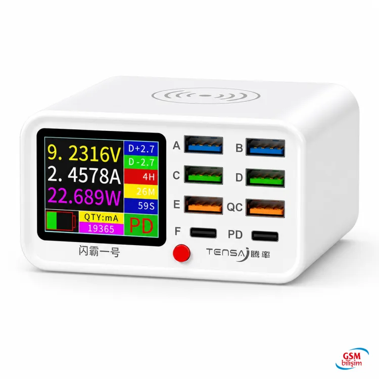 Tensa Şarj istasyonu 8 Port Wireless Shanba NO:1