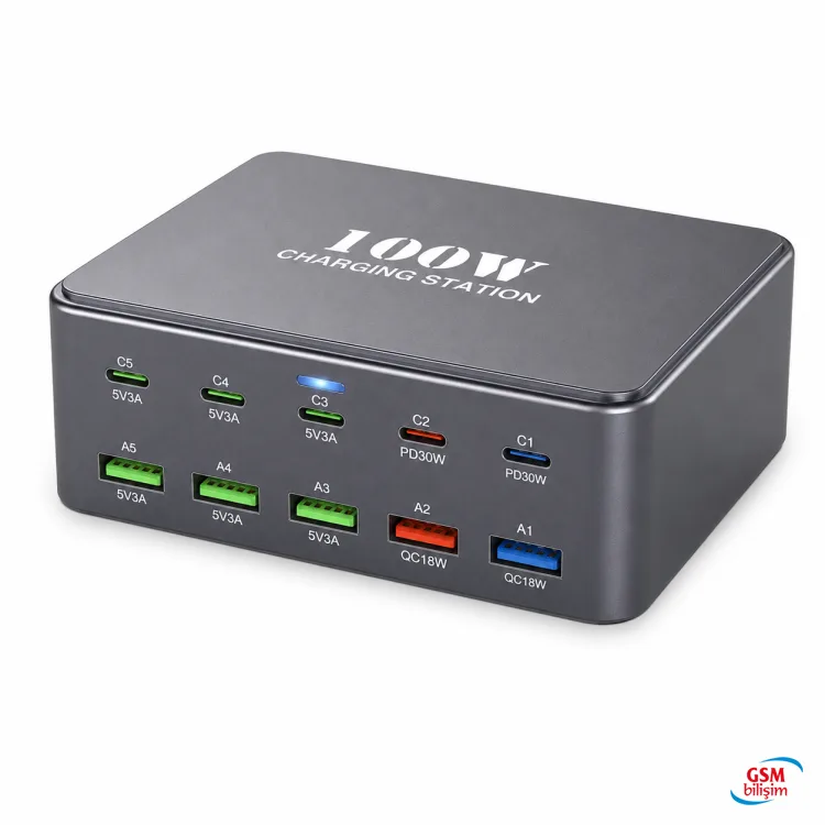 HW-33 Şarj istasyonu Şarj Type-C PD Port (100W)