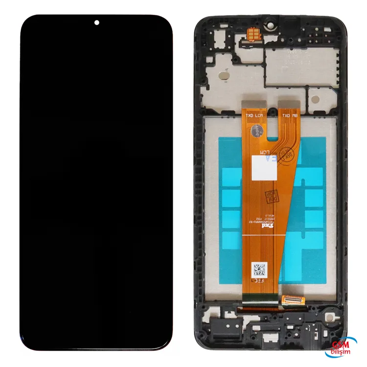 Samsung A04 Lcd Ekran Siyah (Çıtalı)(H.K)