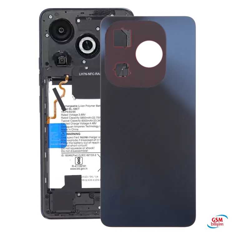 Infinix Smart 8 Pro Arka Kapak Siyah