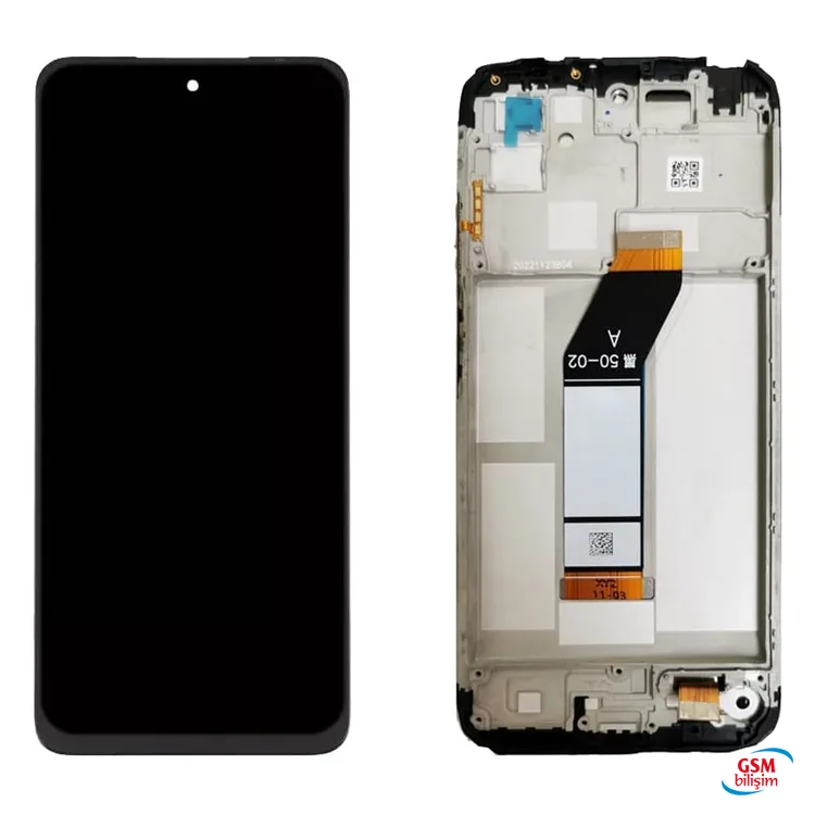 Xiaomi Redmi 10 2022 Lcd Ekran Siyah (Çıtalı)(Orijinal)