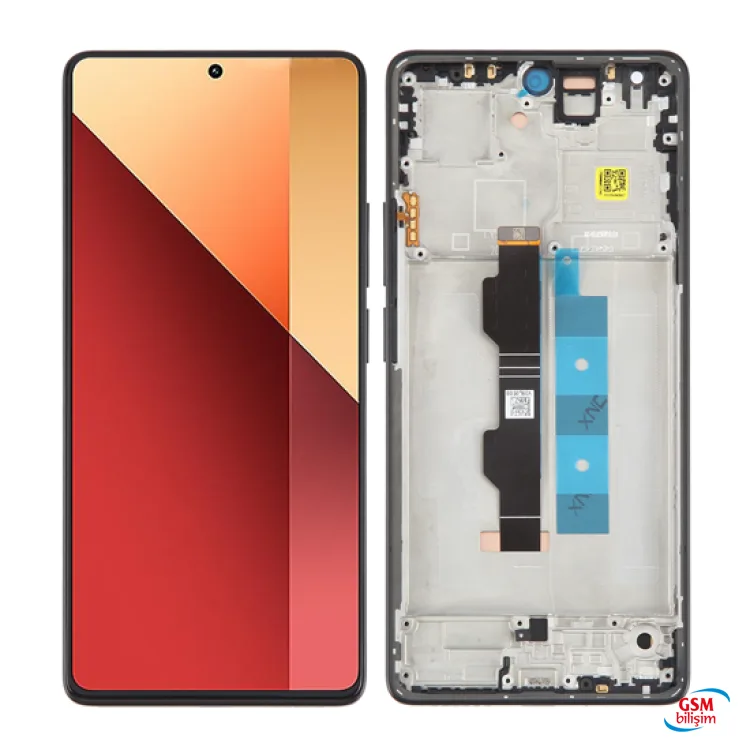 Xiaomi Redmi Note 13 Pro Lcd Ekran Siyah (Çıtalı)(Orijinal)(4G)