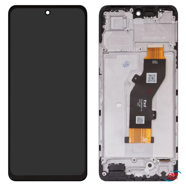 Infinix Hot 50 Lcd Ekran Siyah (Orijinal)(4G)(Çıtalı)