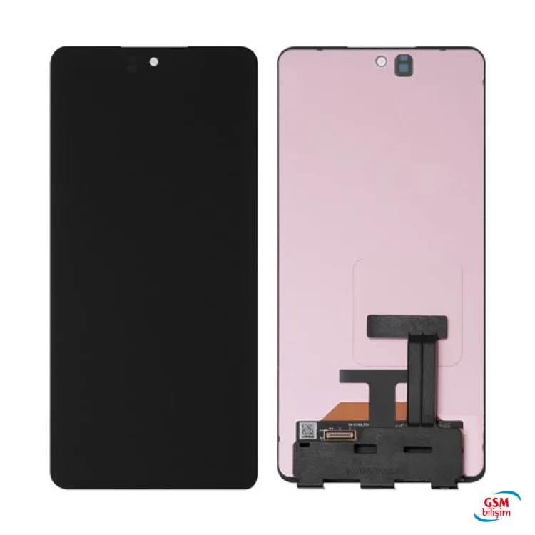 Samsung A73 Lcd Ekran Siyah (Çıtasız)(Orijinal)(Servis)